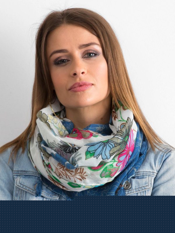 Velkoobchod Modrý pléd v květinovém vzoru