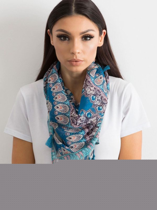 Velkoobchod Modrý šátek v etnickém vzoru