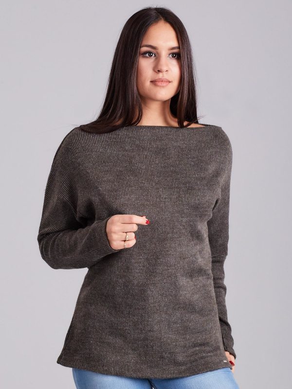 Velkoobchod Khaki pruhovaná halenka