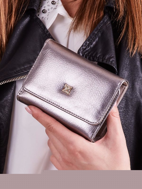 Velkoobchod Stribrná dámská ekologická kožená peněženka