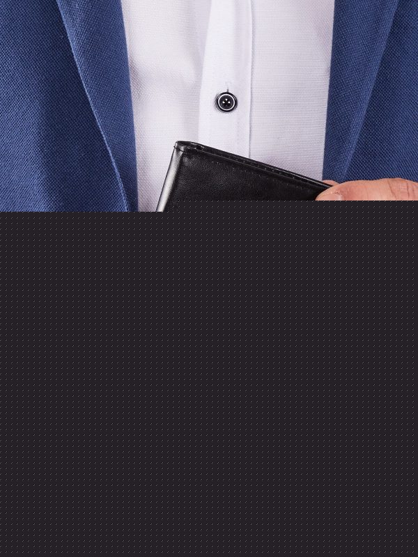 Velkoobchod Panská černá prava kožená peněženka