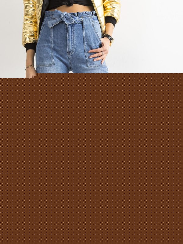 Velkoobchod Modré džíny s velkoplošným páskem