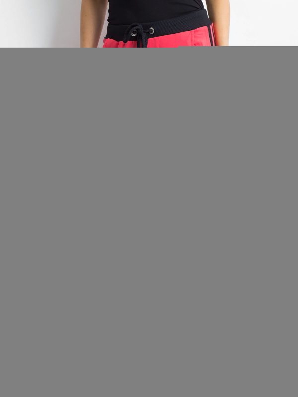 Velkoobchod Korálové bavlněné tepláky s pruhy