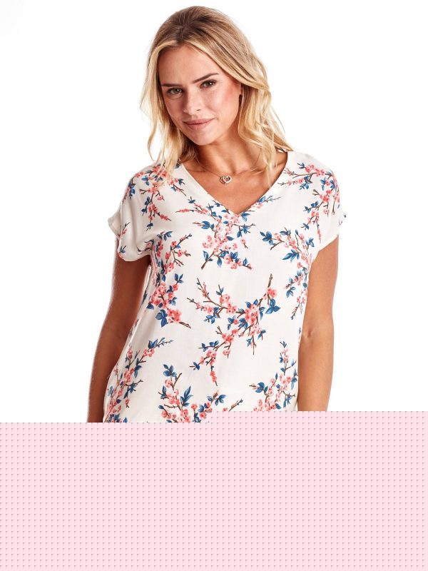 Velkoobchod Halenka Ecru s motivem třešňového květ