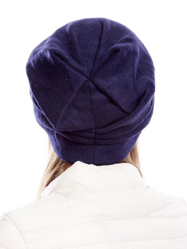 Velkoobchod Dámská čepice s nášivkou tmavě modrá