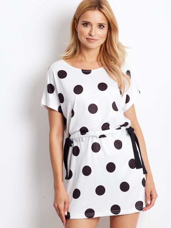 Velkoobchod Bíle Svázané šaty s dietní jámy