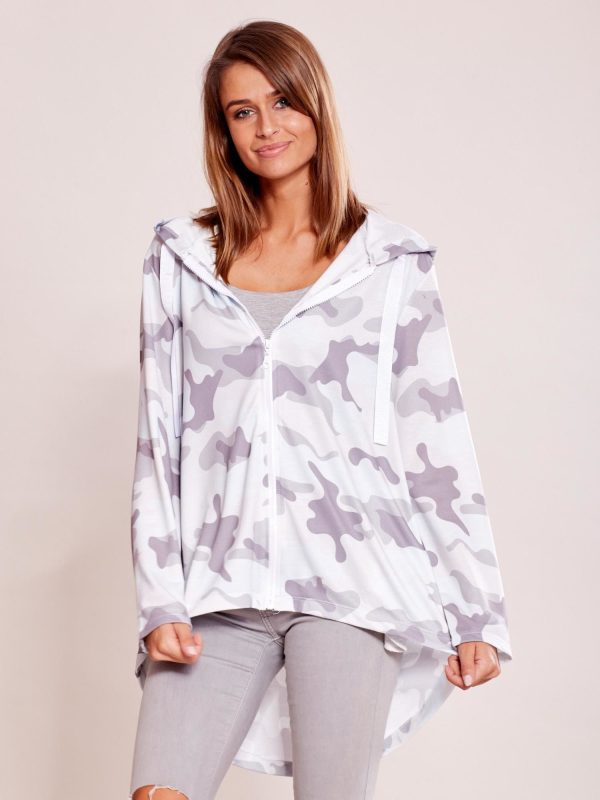 Velkoobchod Šedo-Modrá kamufláž s ozdobným žebrováním na zadní straně