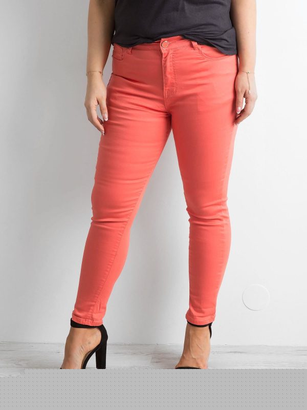 Velkoobchod Oranžová Trubkové kalhota nadměrné velikosti