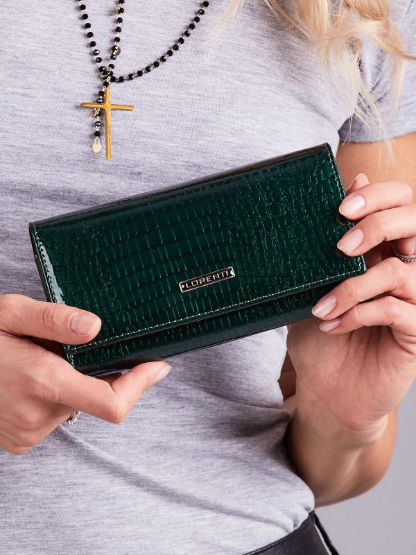 Velkoobchod Zelena dámská kožena peněženka