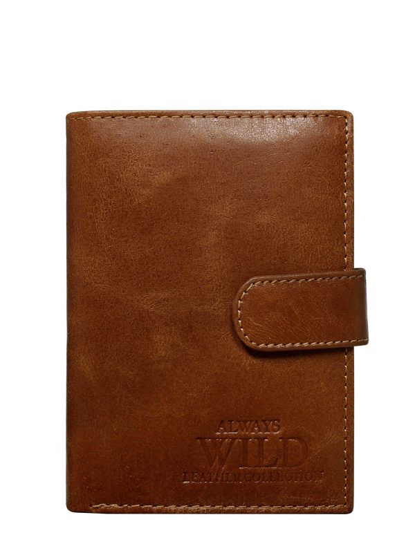 Velkoobchod Hnedá vertikální peněženka pro muže