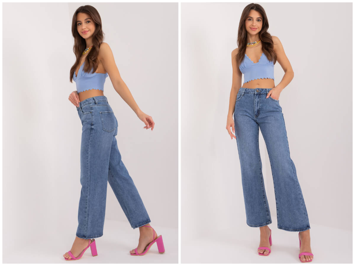 Trend pro širokou nohu, takže kalhotky se širokými nohami