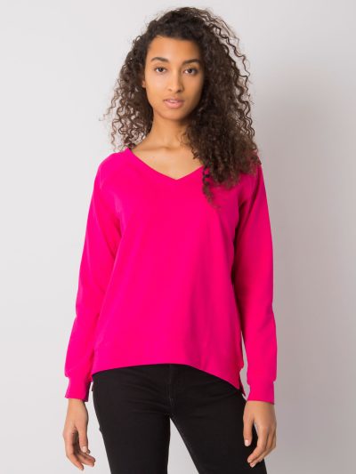 Velkoobchodní halenka Alexie RUE PARIS Fuchsia s dlouhým rukávem