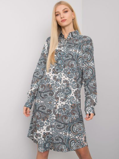 Velkoobchodní béžové a mátové šaty Ilhan RUE PARIS