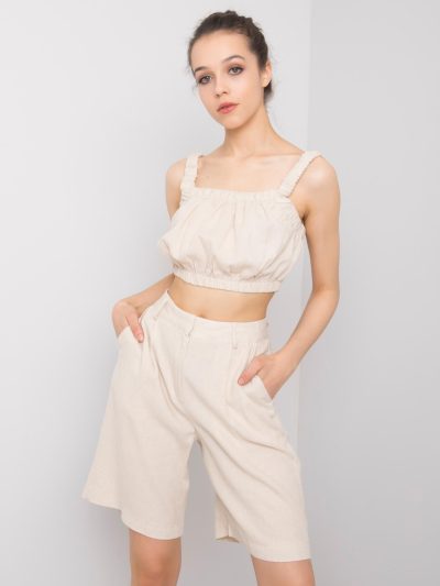 Velkoobchodní béžové ležérní šaty Suzzy RUE P