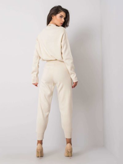 Velkoobchodní Ekru pletené šaty Bernardine RUE PARIS