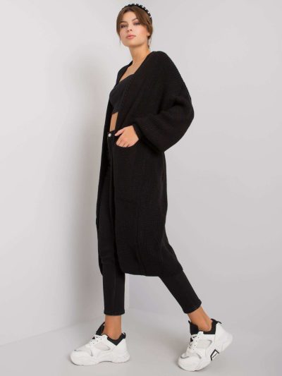 Velkoobchod Černá - Pletený křížový steh Hadlee RUE PARIS