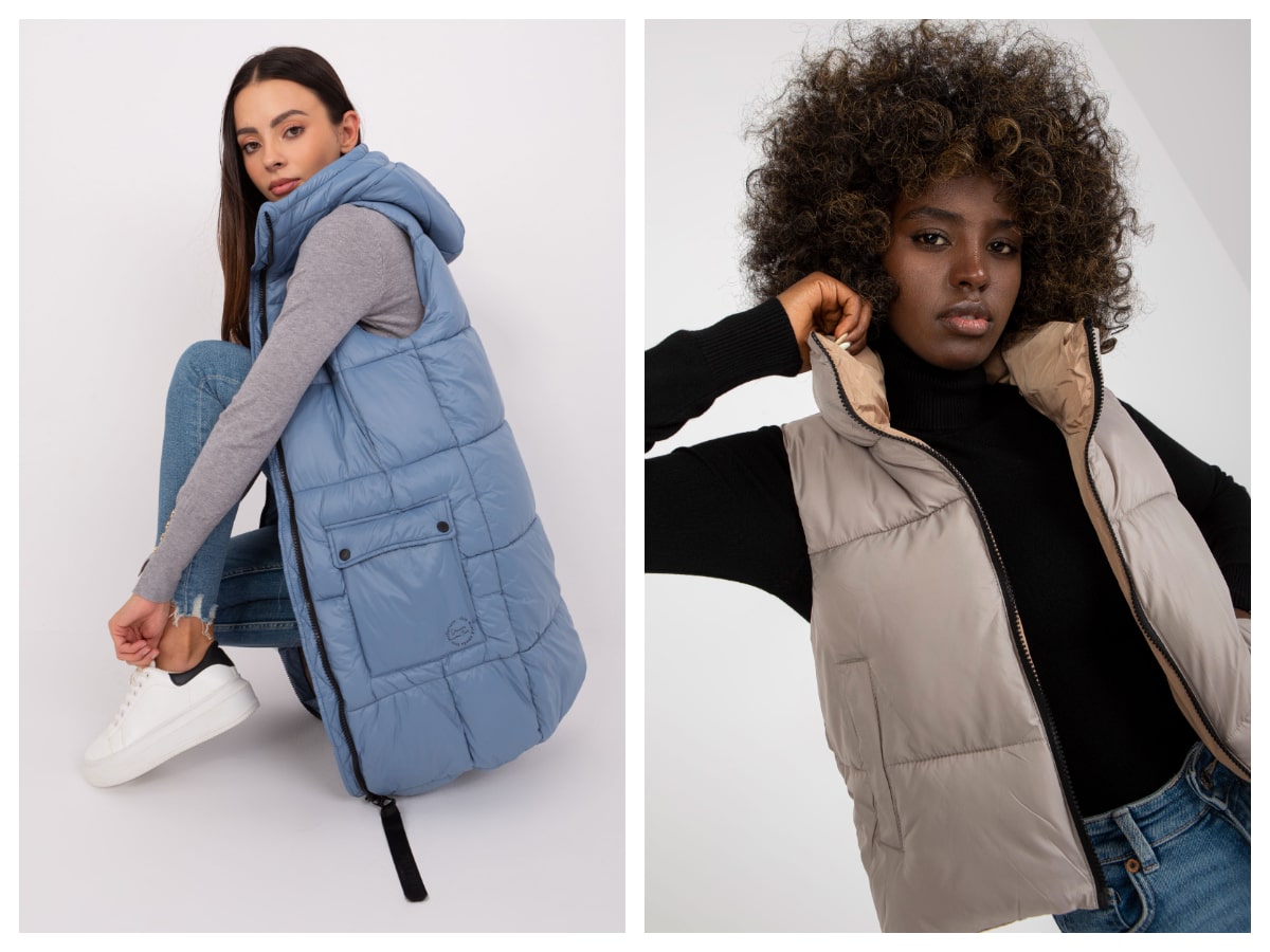 Dámská prošívaná vesta – módní vzhled