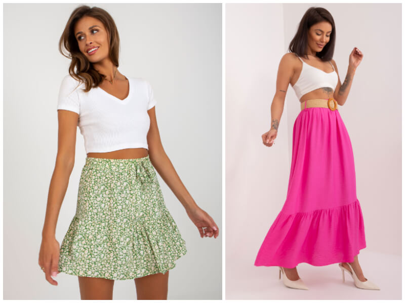 Sukně s volánkem v létě – módní věci z letního šatníku